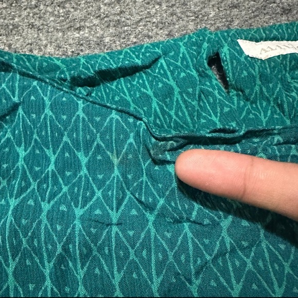 Manaola Teal Textured Blouse - Picture 3 of 7